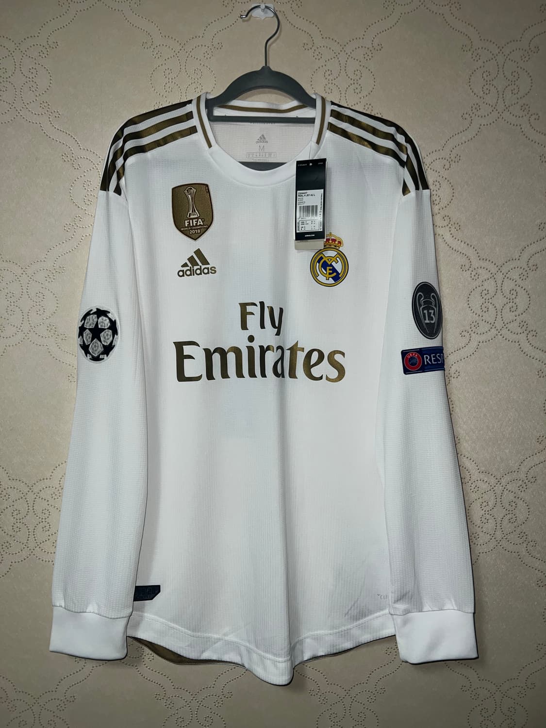 19-20 레알 마드리드 홈 어센틱 긴팔 세르히오 라모스 유니폼 상품이미지1