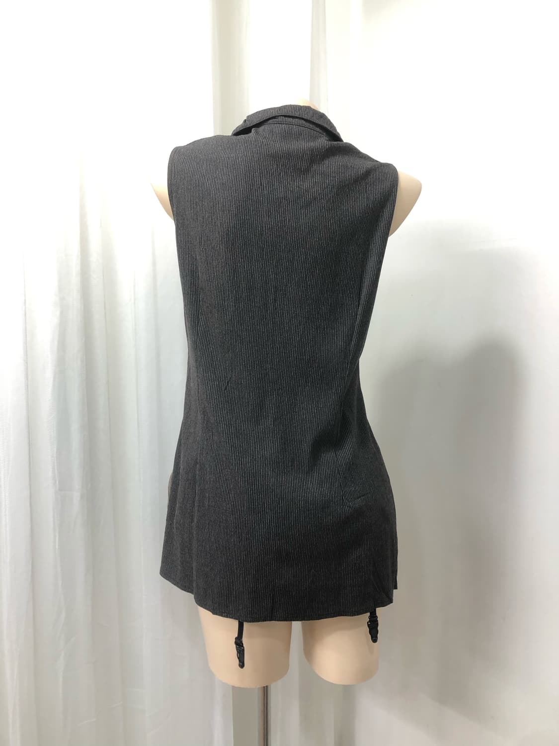 charcoal four big pocket collar vest 상품이미지4