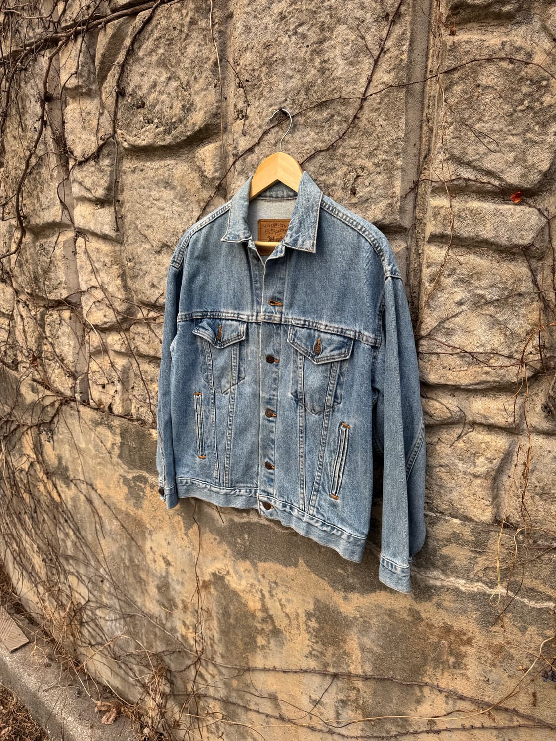 90s 리바이스 빈티지 3rd 워싱 데님 트러커 자켓 m 상품이미지3