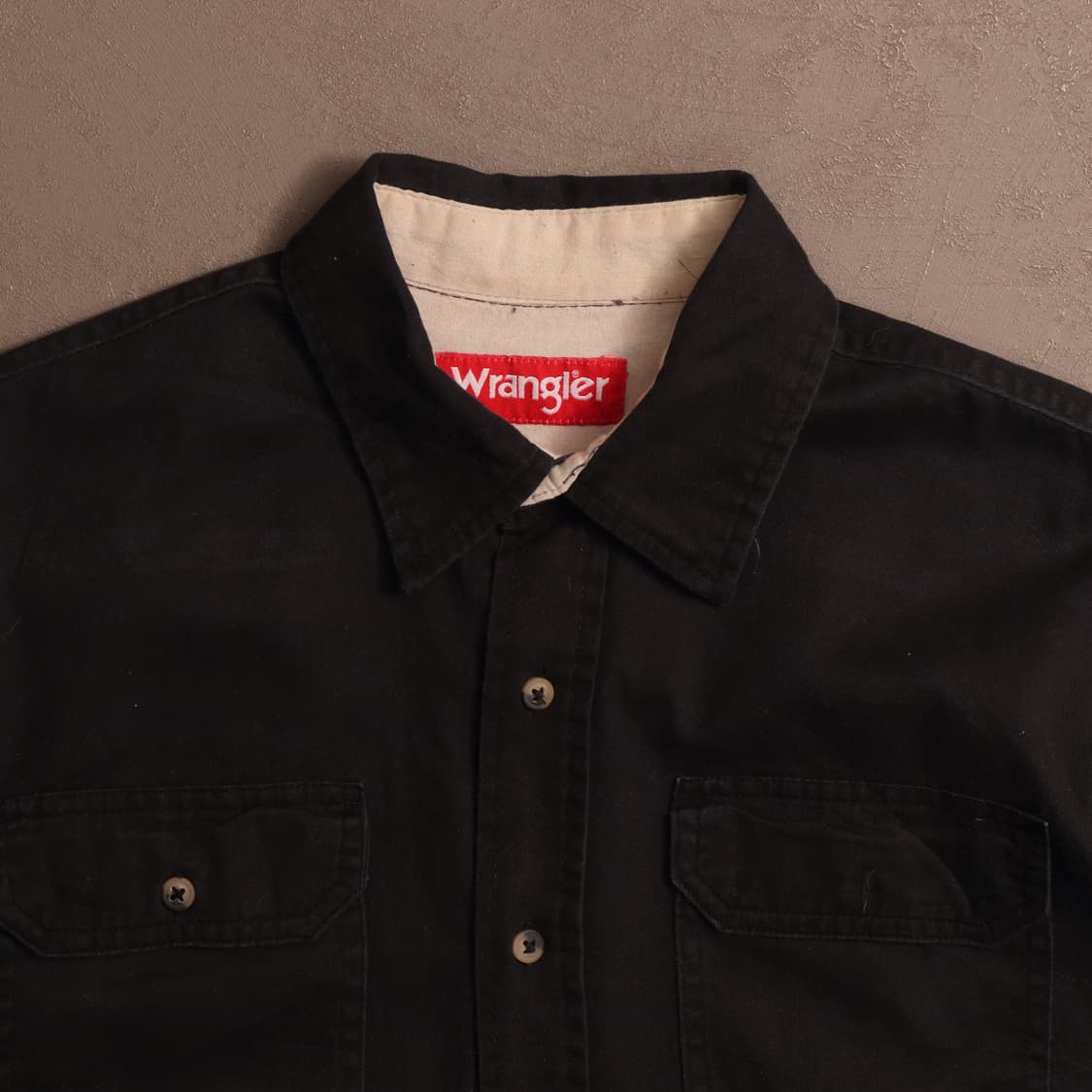 랭글러 코튼 워크셔츠 블랙 A1543 상품이미지2
