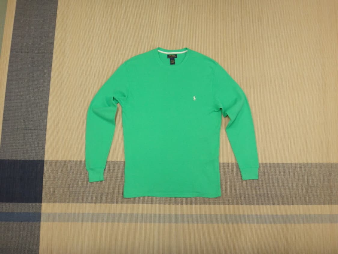 (M) 폴로랄프로렌 남성 와플 라운드넥 면 니트 상품이미지1