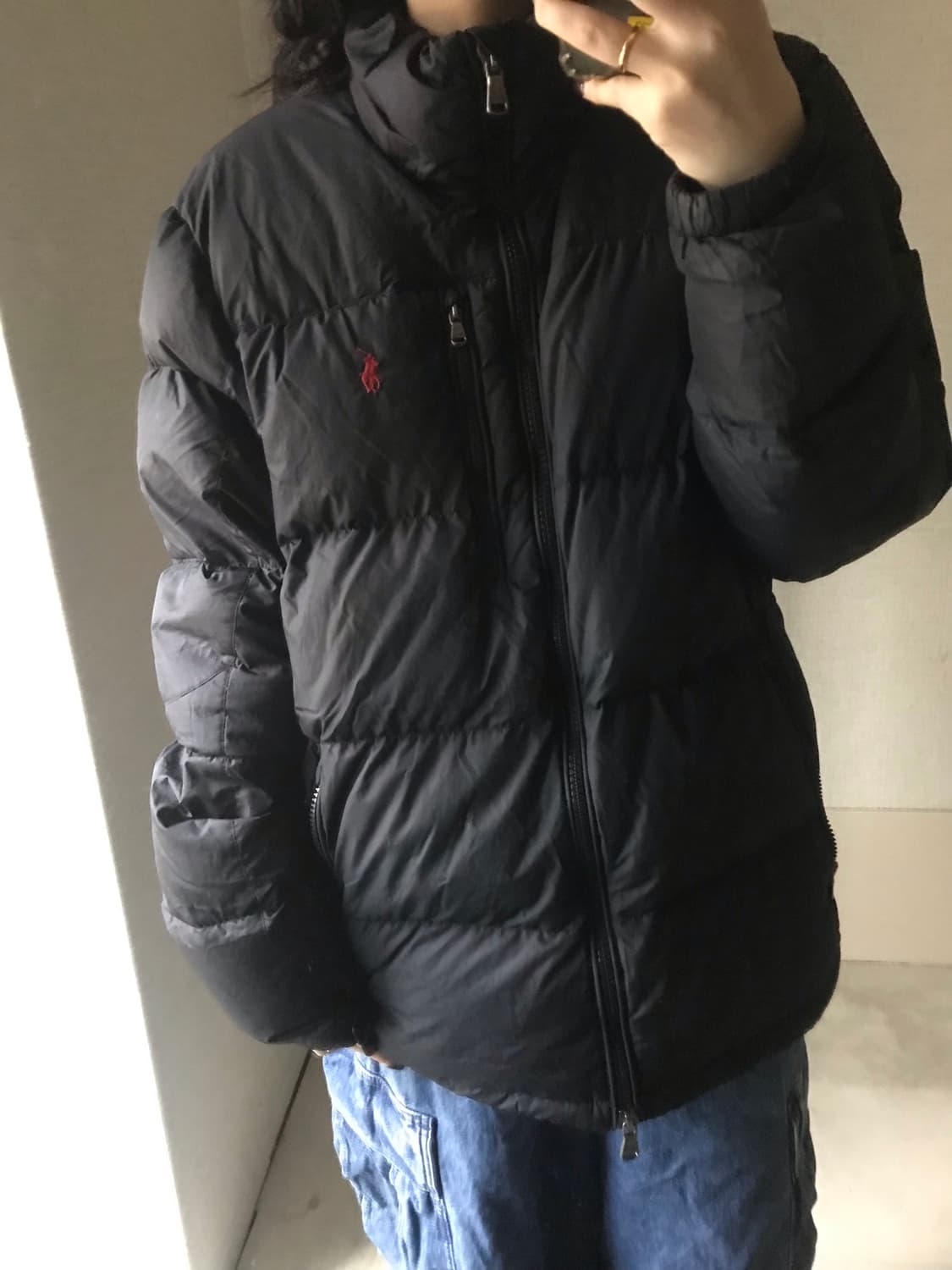 폴로 블랙 패딩 상품이미지3