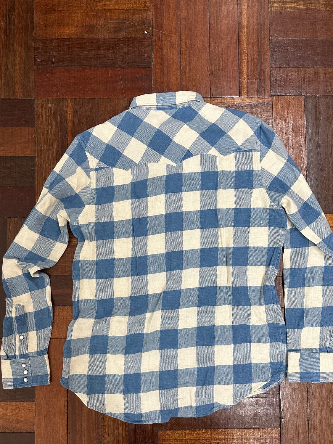 rrl 플래드 트윌 웨스턴 셔츠 L 상품이미지2