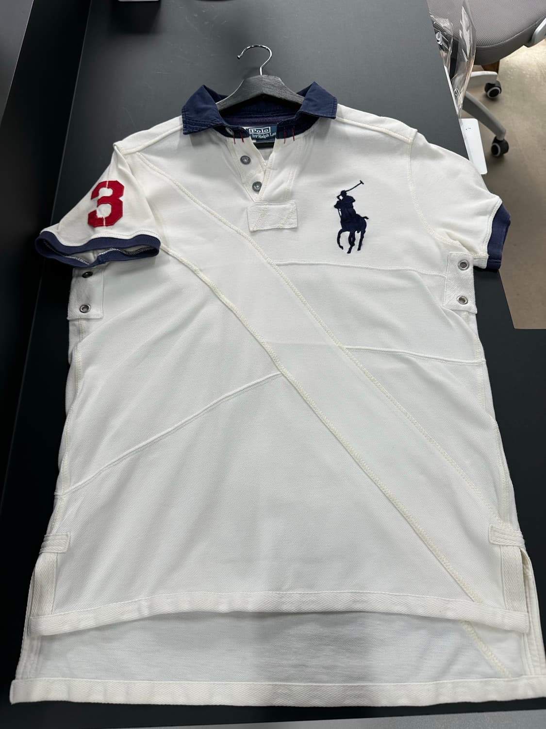 폴로랄프로렌 빅포니 넘버링 링거 PK반팔티 아이보리 상품이미지4