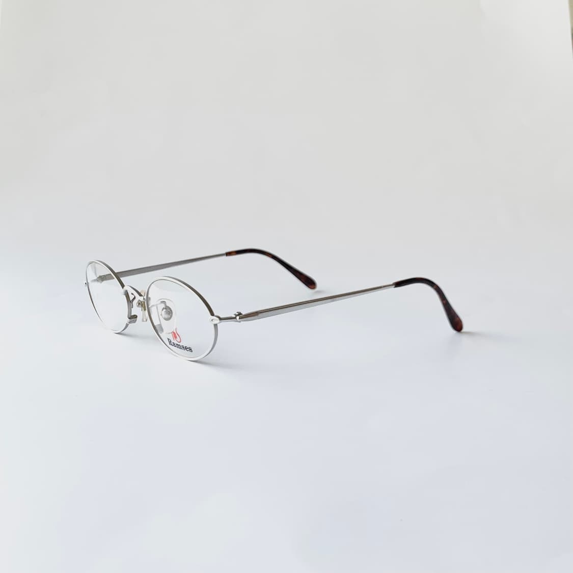 741 데드스탁 라운드 실버 오벌 호피 미니멀 빈티지안경 상품이미지3