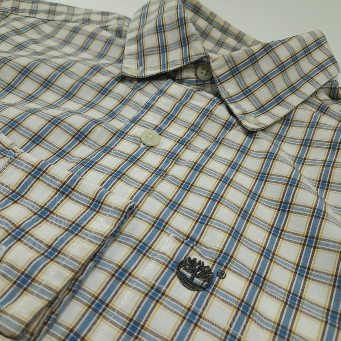 CL968 S 팀버랜드 블루 멀티 윈도우페인 셔츠 남방 상품이미지4