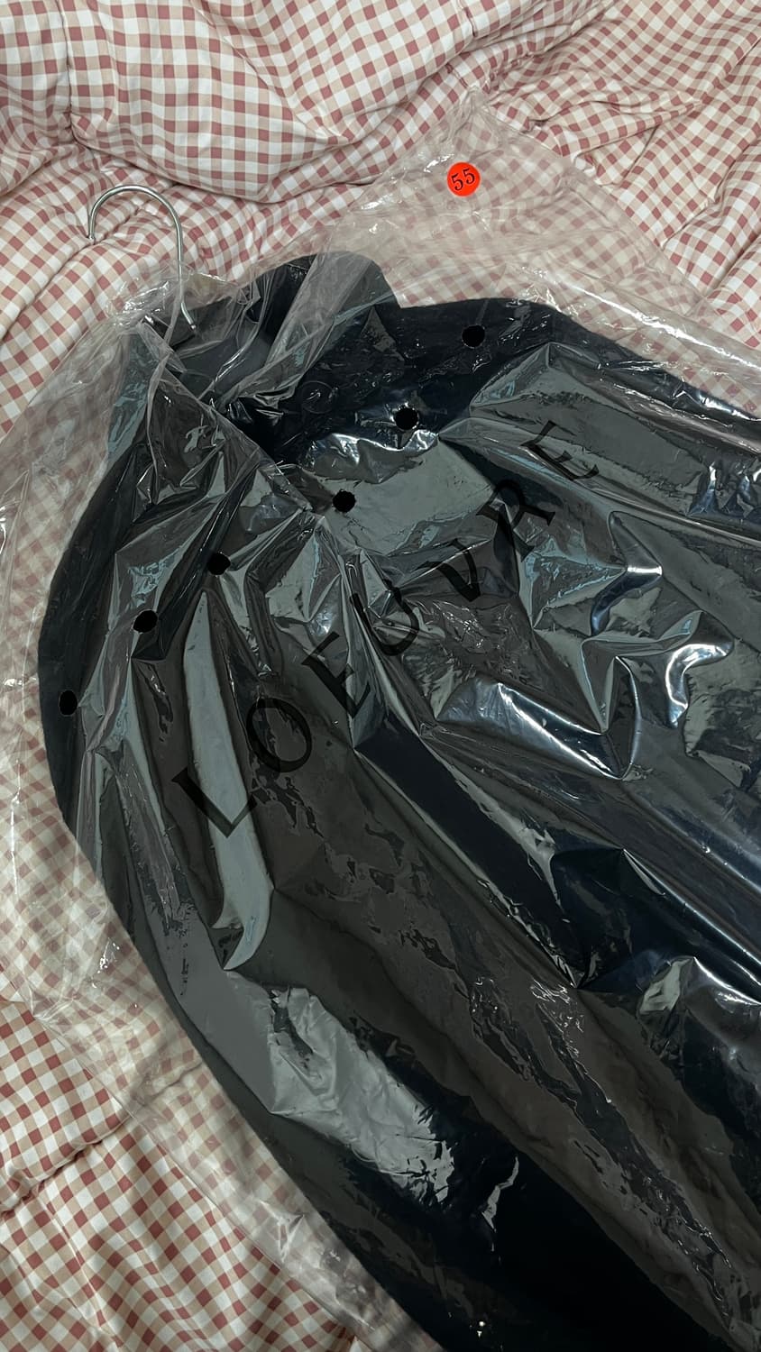 루에브르 하이넥 롱코트 블랙 S 상품이미지4