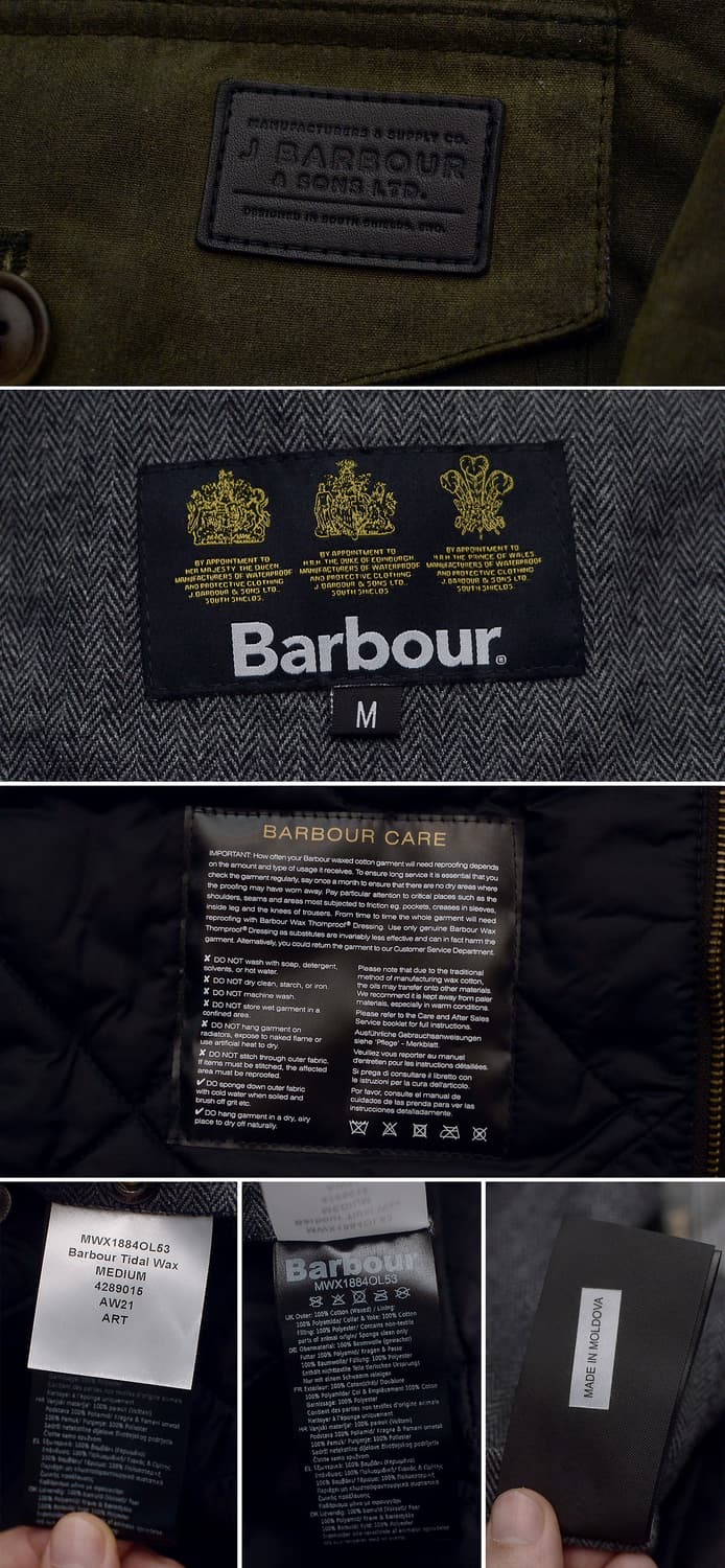 바버 타이들 후드 퀼팅 패디드 왁스 자켓 (M / 100+) 상품이미지10