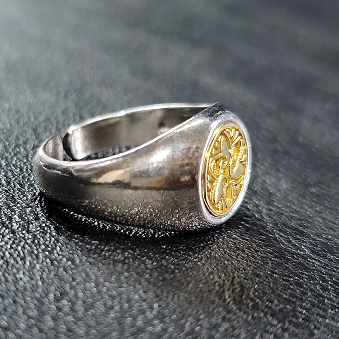 Petra 백동 남자 엔틱 빈티지 명품 고대 문양 꽃 반지 상품이미지2