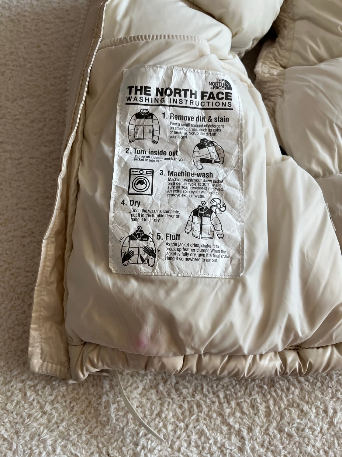 노스페이스 눕시 여성 다운 베스트 크림 S 상품이미지7