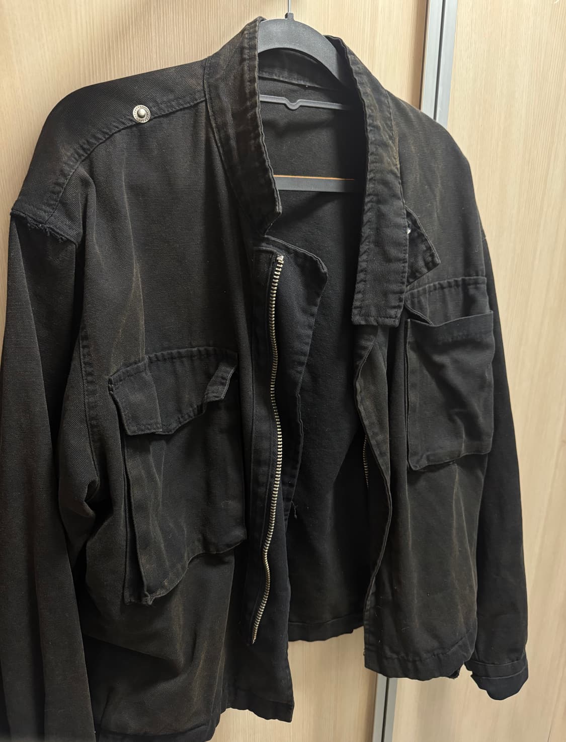 빈티지 워싱 데미지 자켓 상품이미지2