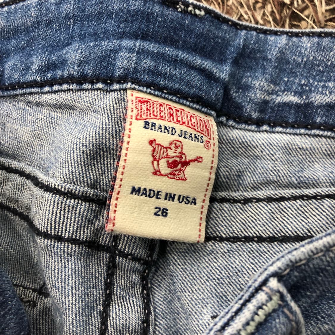 트루릴리전 스트레이트 워싱 데님 팬츠 상품이미지7