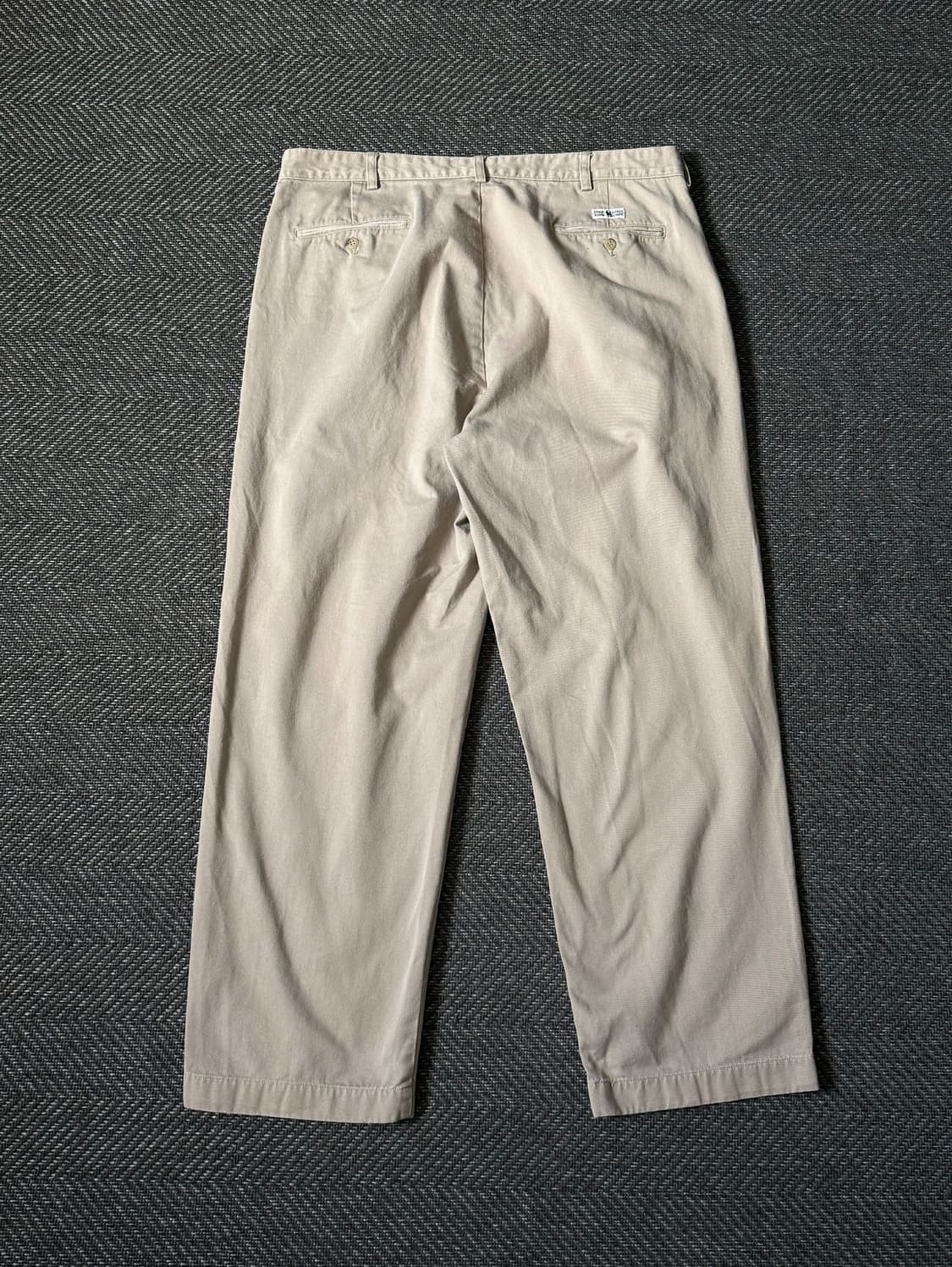 (36) 90s 폴로 랄프로렌 앤드류 더블 플리츠 치노 팬츠 상품이미지6