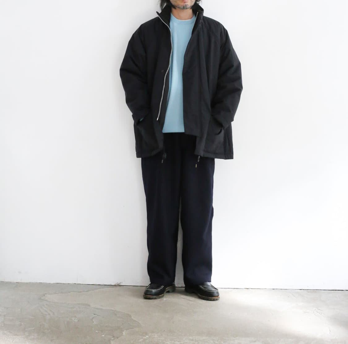 스틸바이핸드 스탠드칼라 패디드 하프 코트 48 상품이미지9