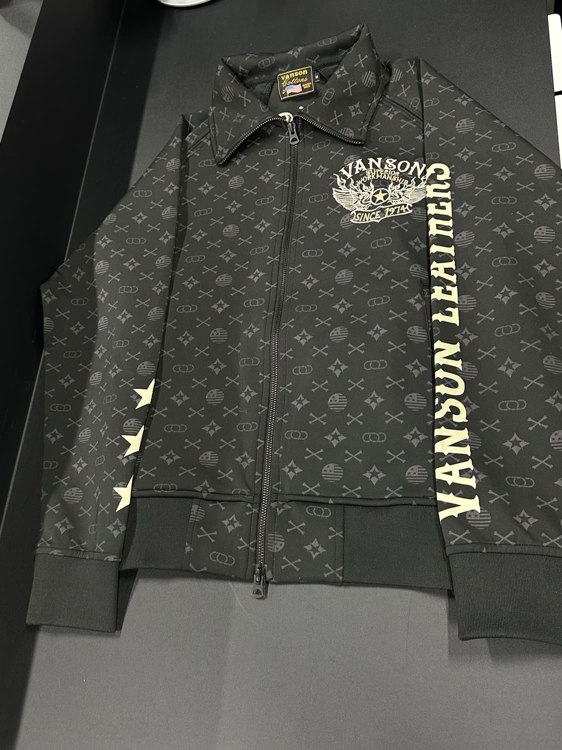 벤슨 모노그램 패턴 져지 재킷 상품이미지4