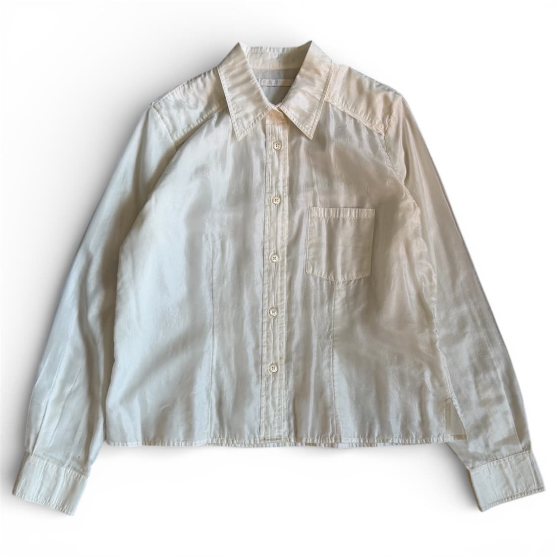 아워레가시 Our Legacy Silk White Shirt 상품이미지1