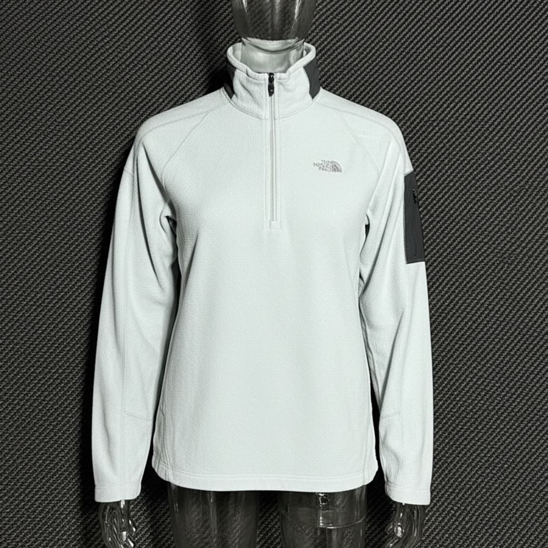 [M] Northface 노스페이스 라이트그레이 반집업 풀오버 후리스 상품이미지1