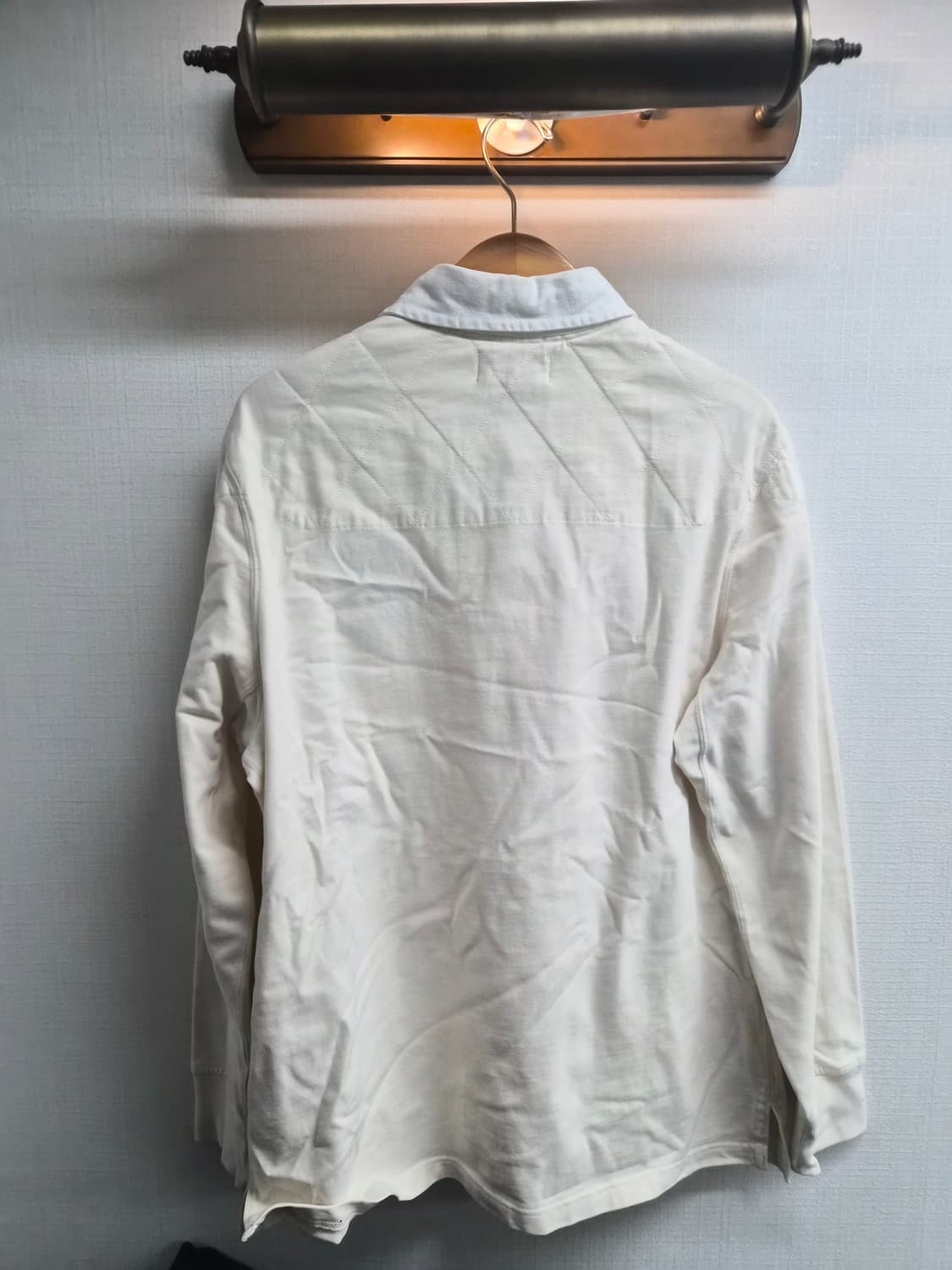 XL) 폴로 랄프로렌 커스텀핏 럭비 pk셔츠 아이보리 팝니다 상품이미지2