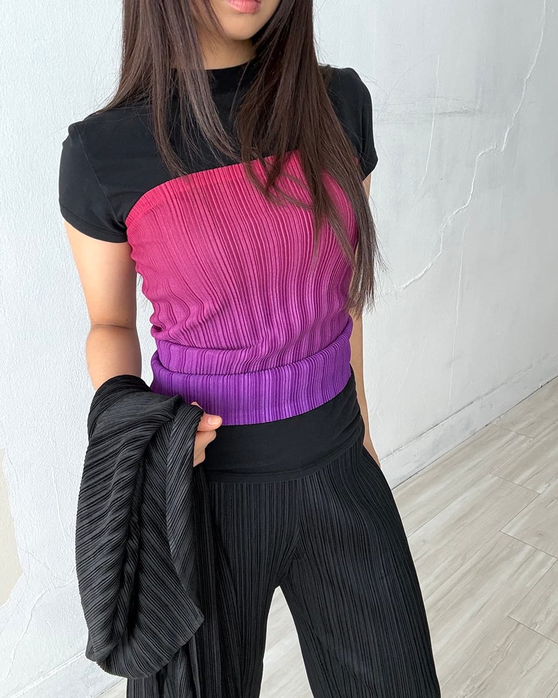 Issey Miyake Pleats Please Pleated top 상품이미지1