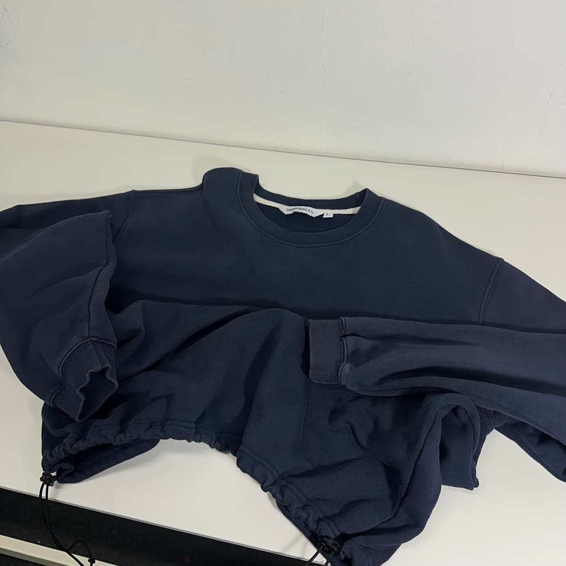 L 유니폼브릿지 네이비 루즈핏 스웻코튼 맨투맨 상품이미지1