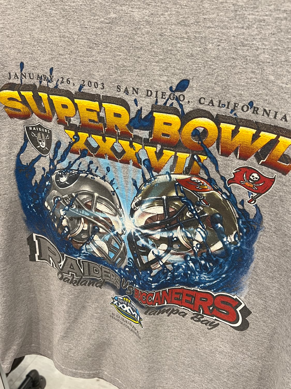 00s NFL 2003 SUPER BOWL 슈퍼볼 매치 반팔 티셔츠 상품이미지4