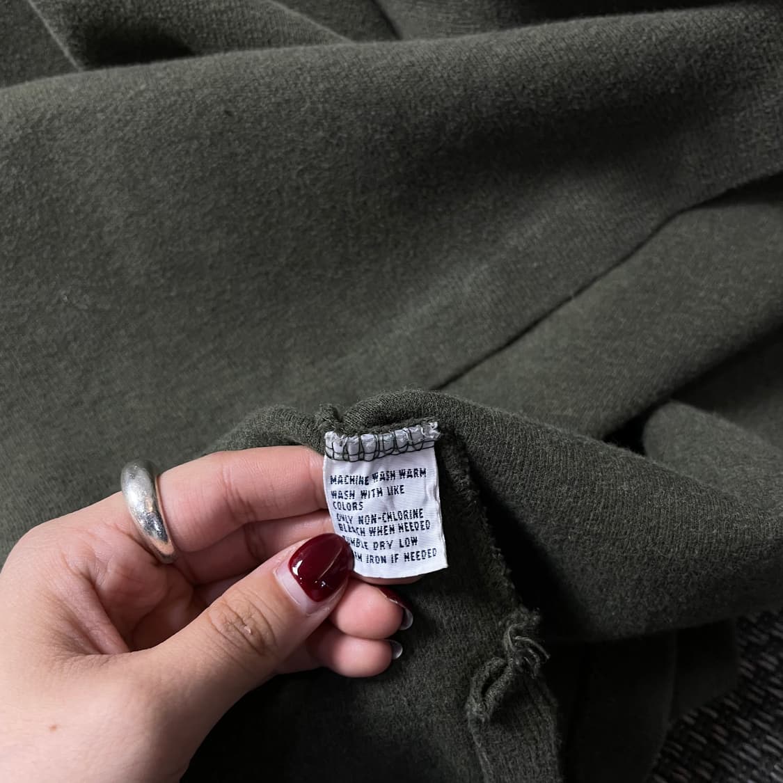 폴로 랄프로렌 퍼플 포니 카키 롱 니트 4XL 상품이미지7