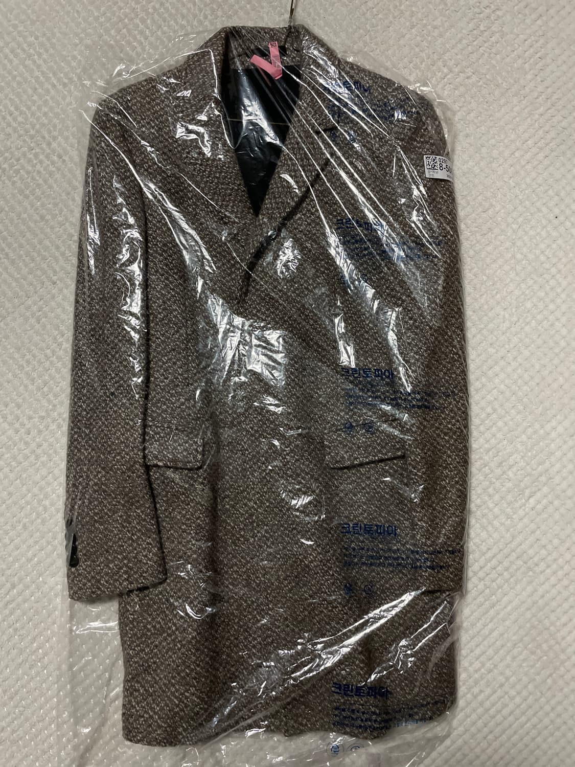 TIME HOMME 타임옴므 양모 모헤어 트위드 스타일 싱글 코트 상품이미지3