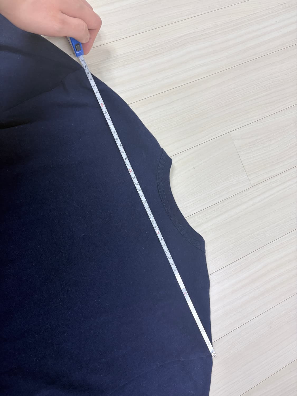 꼼데가르송 네이비 더블와펜 반팔티, L사이즈 상품이미지8
