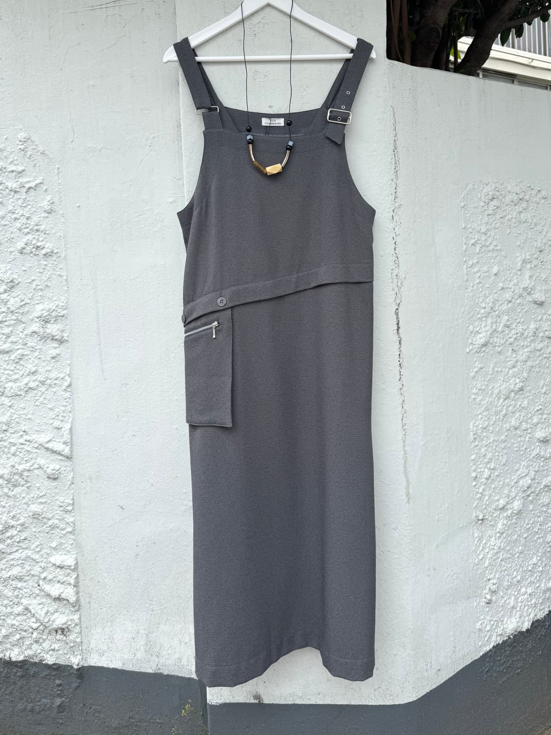 Jun Charmaine 버클 스트랩 서스펜더 롱 원피스 상품이미지1