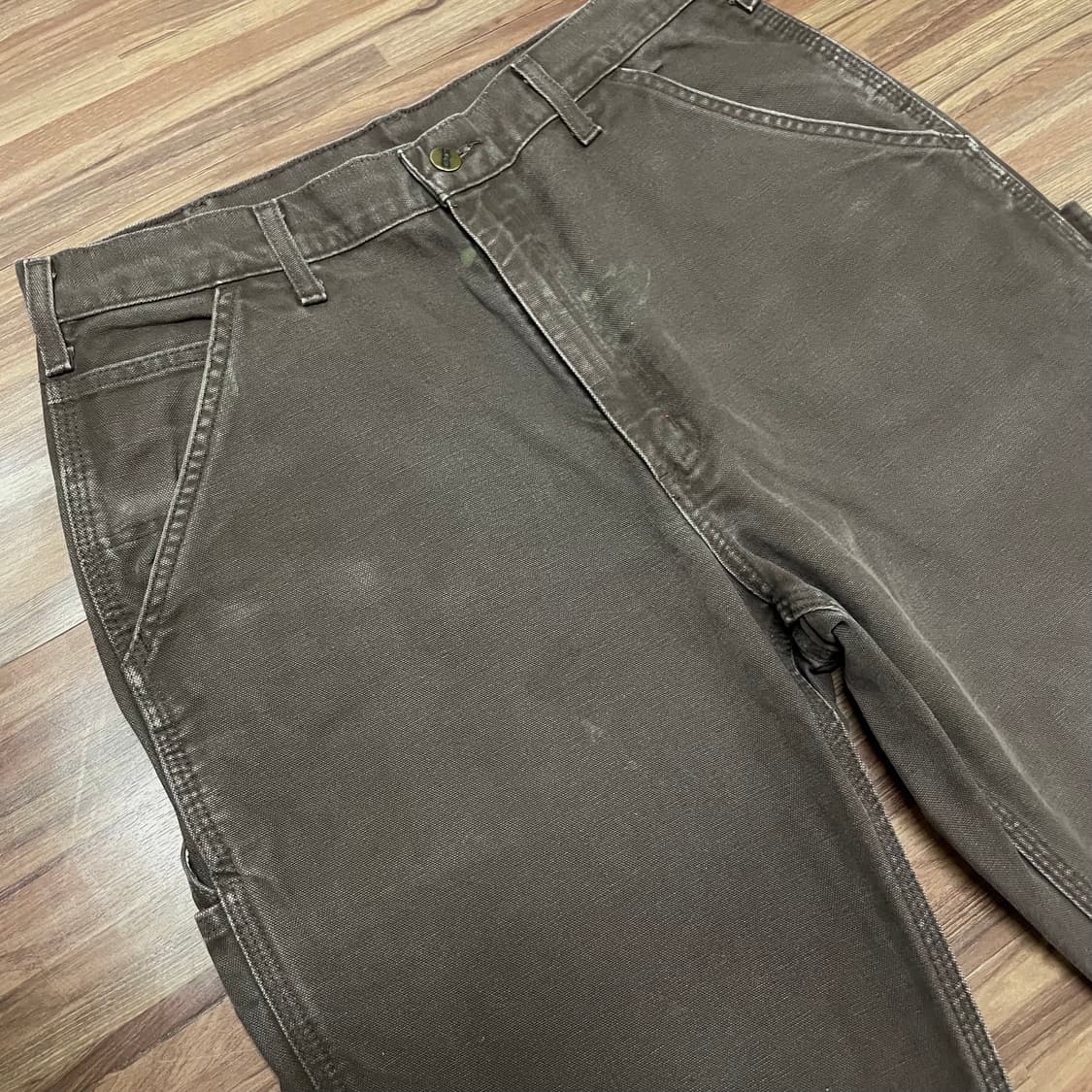 칼하트 싱글니 다크브라운 dkb 카펜터 워크팬츠 34 상품이미지3