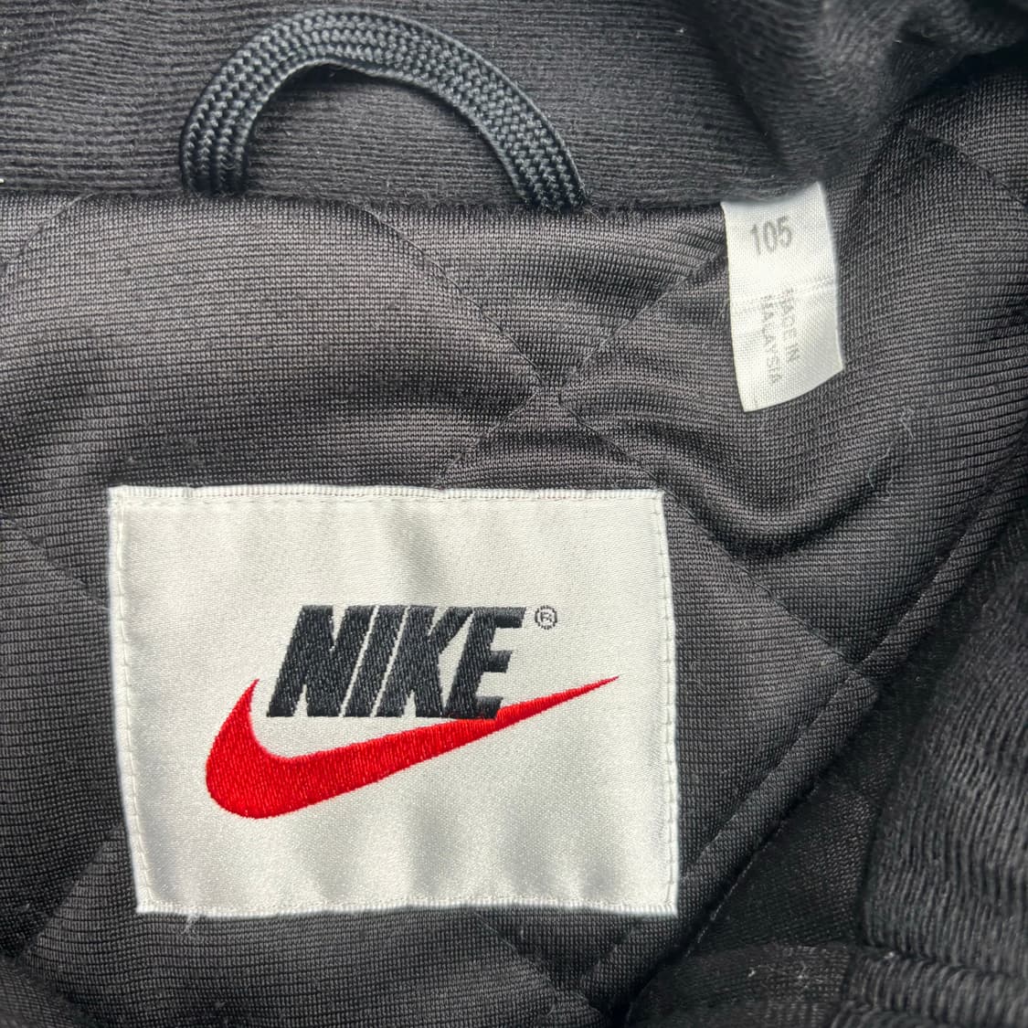 90s 나이키 올드스쿨 스우시 블랙 패딩 자켓 XL 상품이미지7