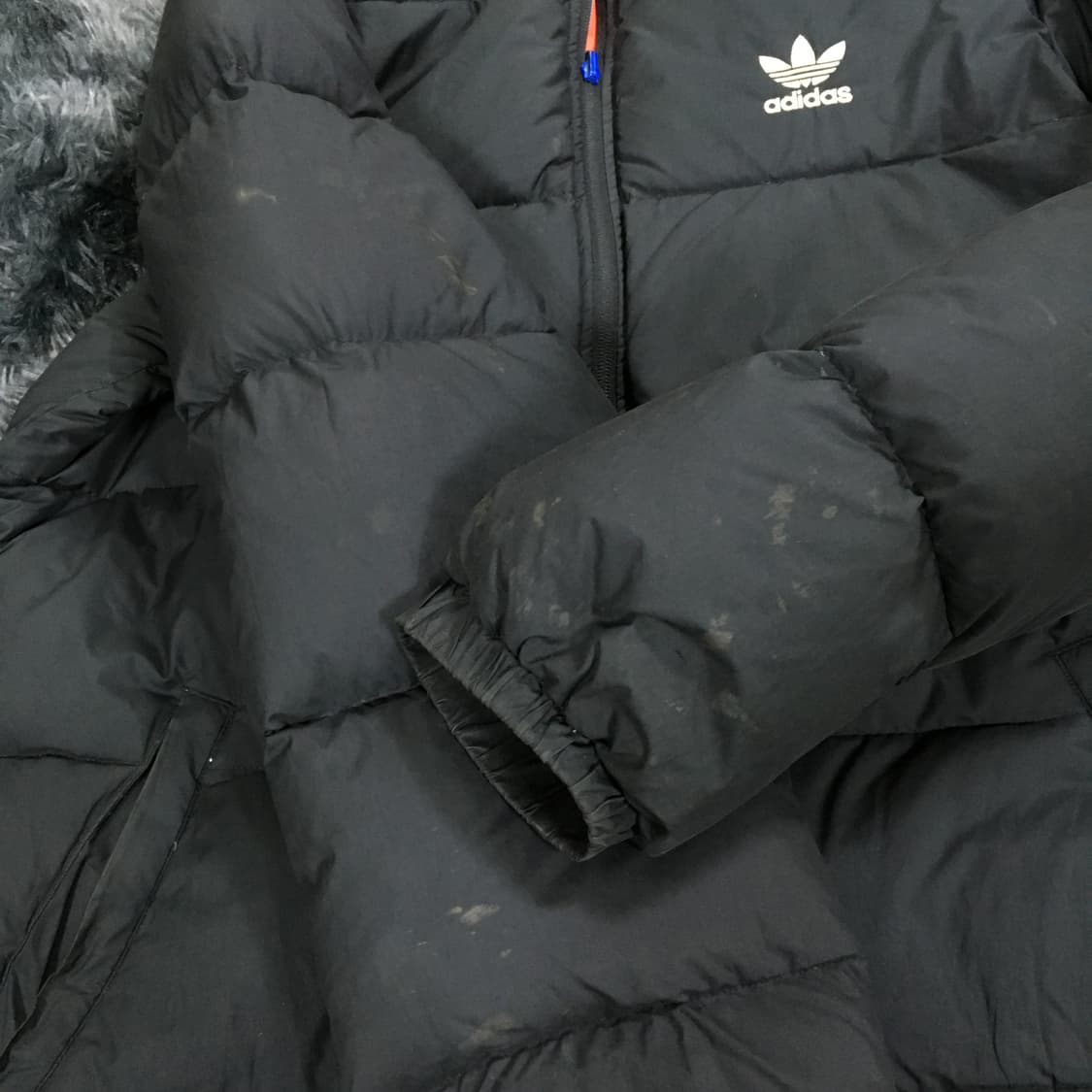 투티/0301 ADIDAS 리버시블 컬러블록 패딩 배색 올드스쿨 상품이미지5