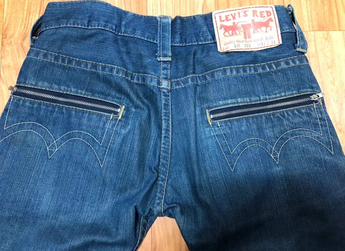 LEVIS RED 리바이스 레드 03/SS 오일워싱 멕시칸 부츠컷 데님 상품이미지9