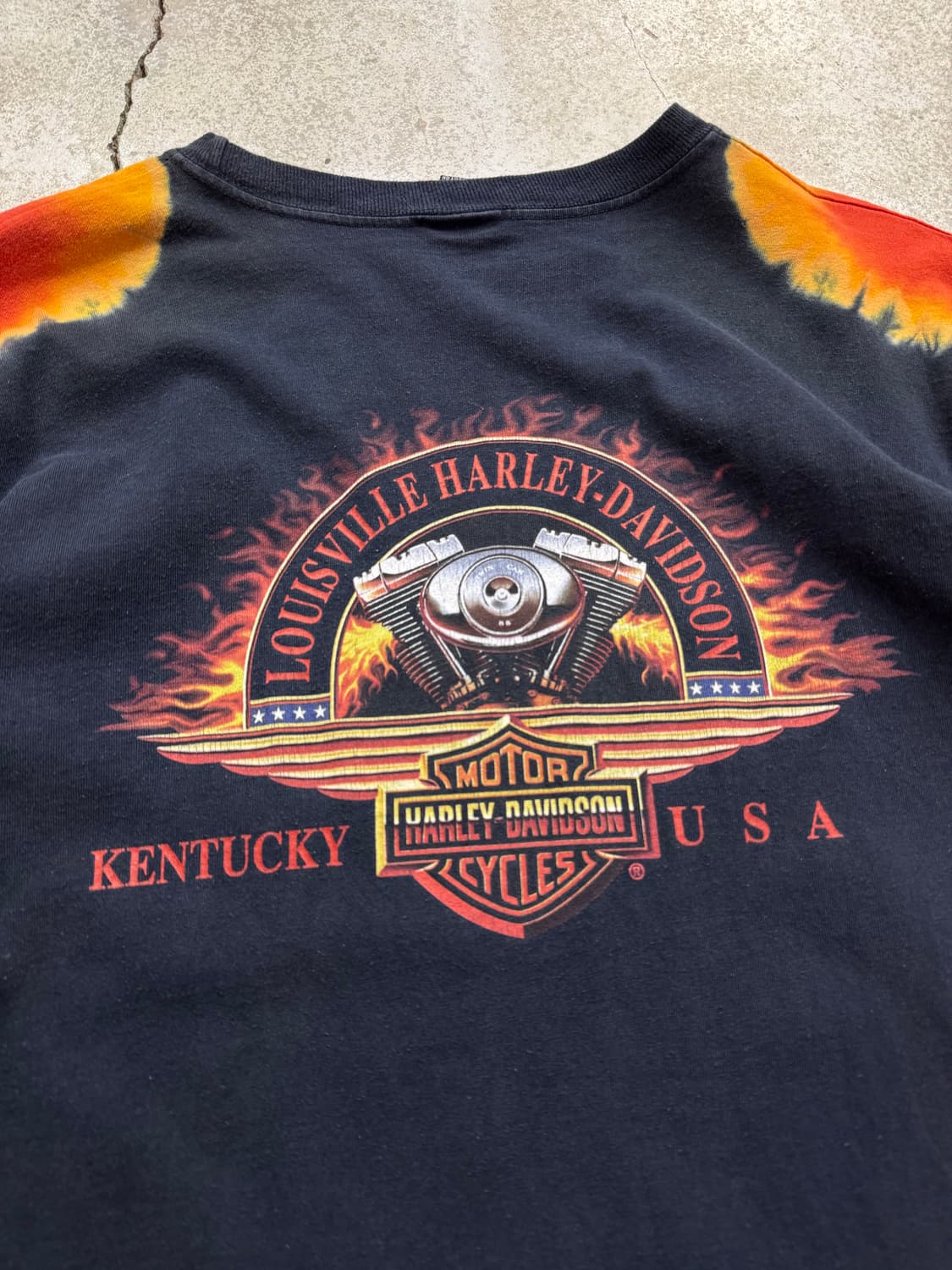 00s 할리데이비슨 플레임 타이다잉 롱슬리브  상품이미지8