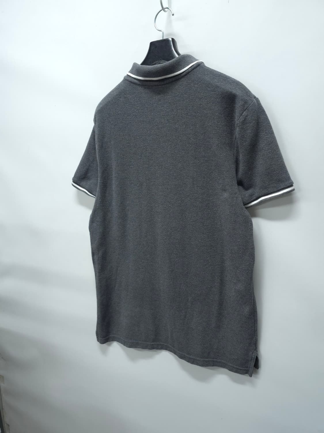 나이키 남성 라인 배색 반팔 카라티 차콜 (100) 상품이미지10