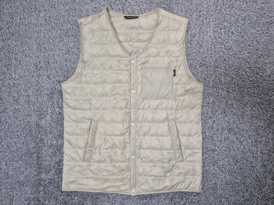 내셔널지오그래픽 남성 경량 구스다운 조끼 100 상품이미지1