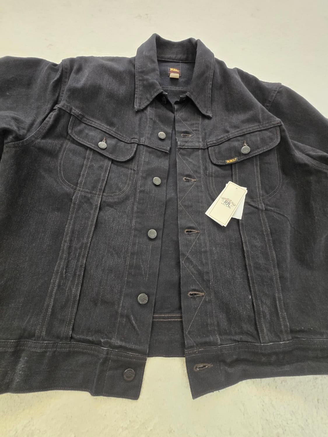 Rrl lot 271 XL 흑청 새상품 상품이미지1