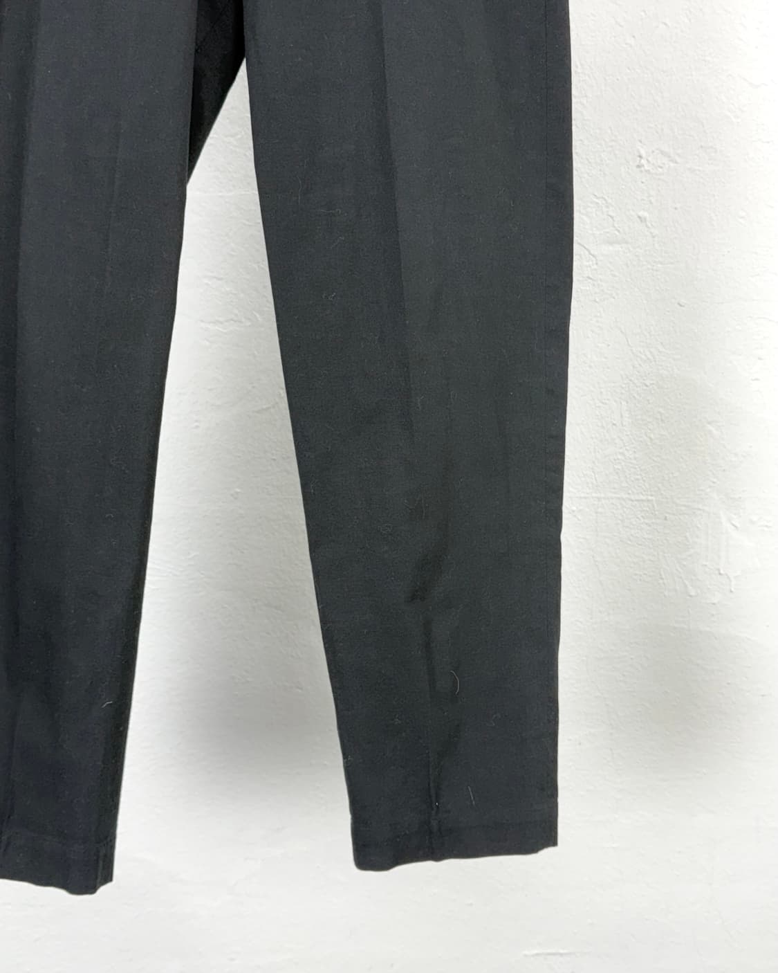 요지야마모토 블랙 하프 카치온 코튼 팬츠 상품이미지5