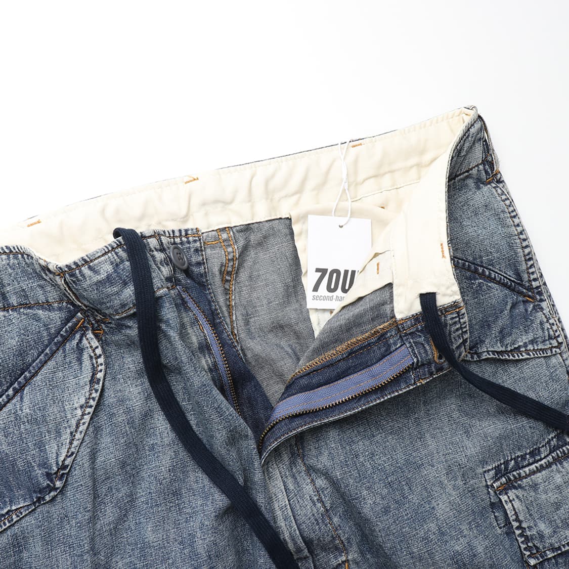 BEAMS Big 6 Pocket Denim Cargo Pants 상품이미지9