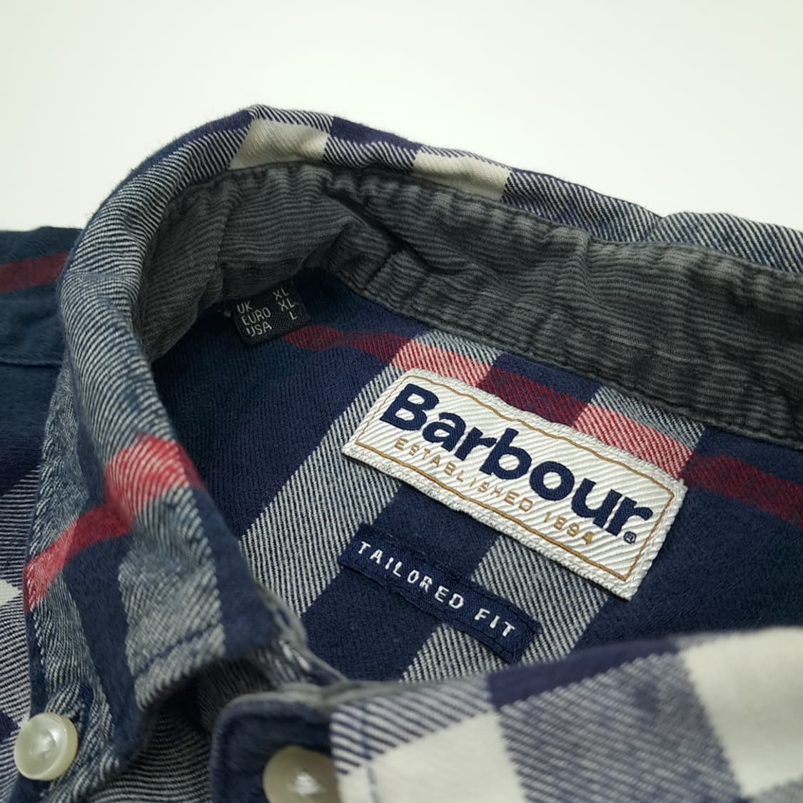 CN673 L 바버 클래식 블랙워치 타탄체크 플란넬 긴팔 셔츠 남방 상품이미지4