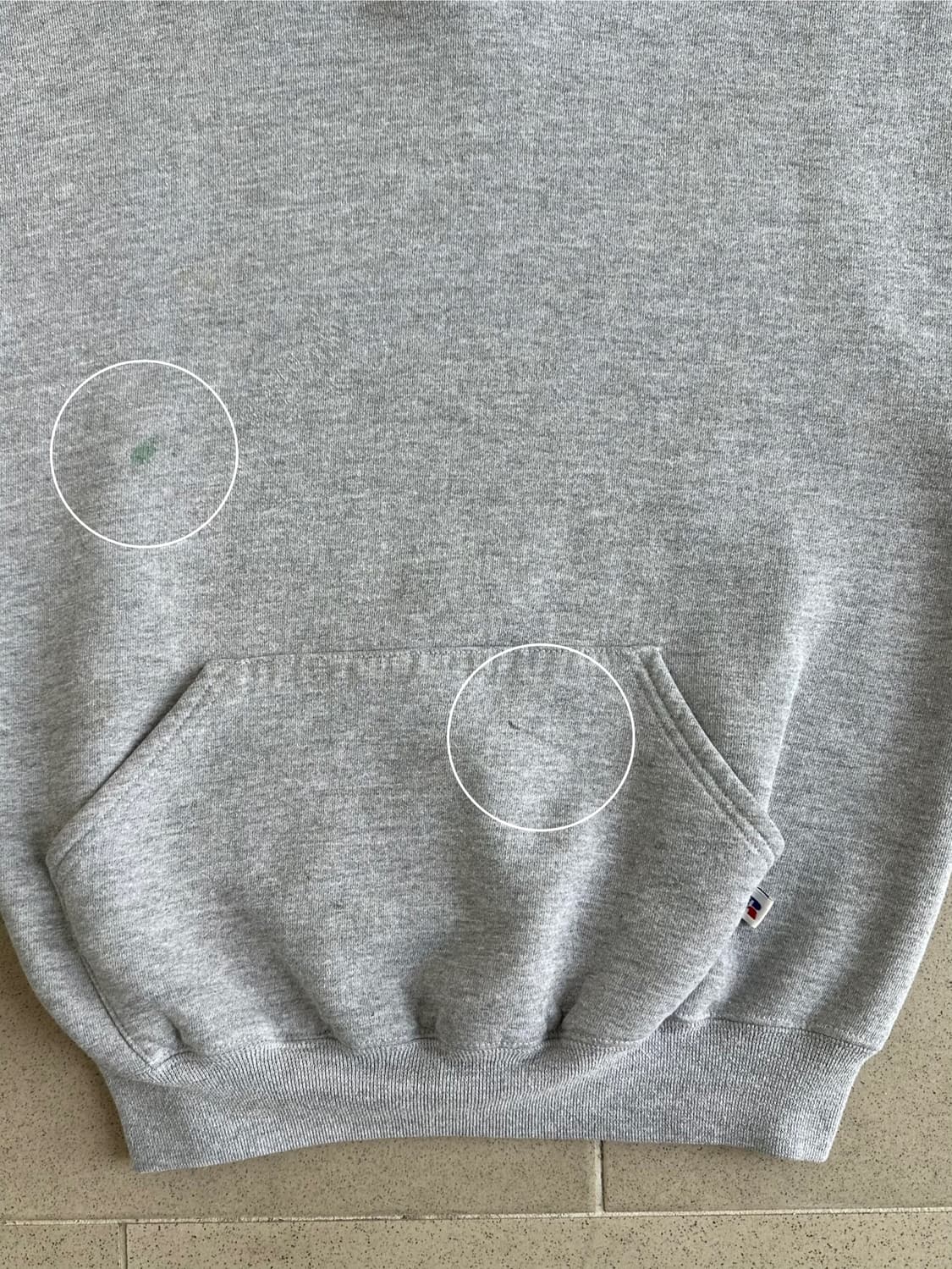90s 빈티지 러셀 후드 그레이 M USA 상품이미지4