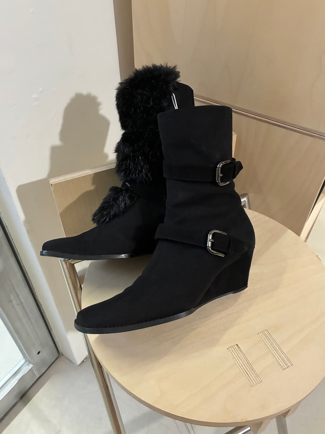 히로코 코시노 퍼 부츠 (퍼 탈부착 가능) 상품이미지2