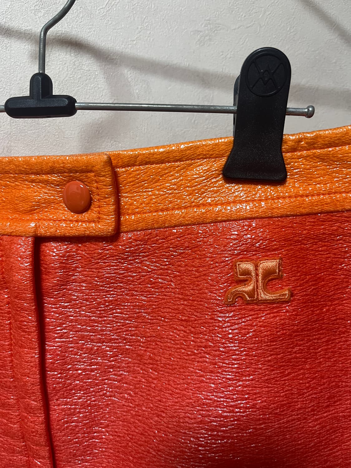 희귀템) 꾸레쥬 courreges 오렌지 그라데이션 미니스커트 상품이미지3