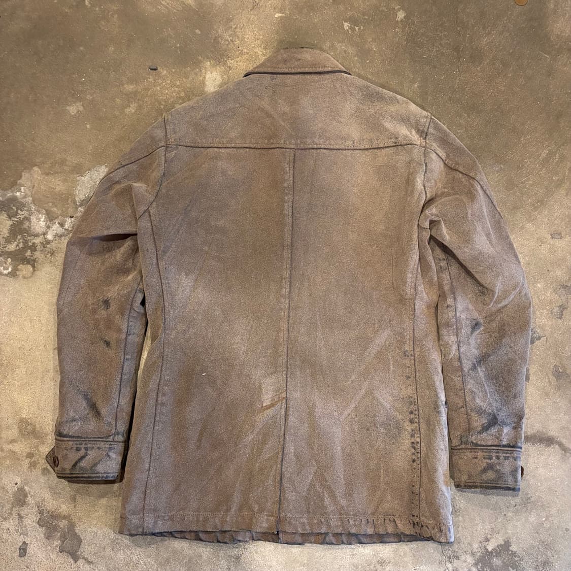 타케오키쿠치 레더 파우더 코팅 자켓 상품이미지2