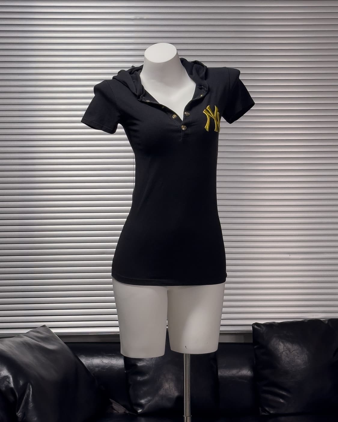 {MLB} NY Yankees Gold Logo Long Hoodie   상품이미지2