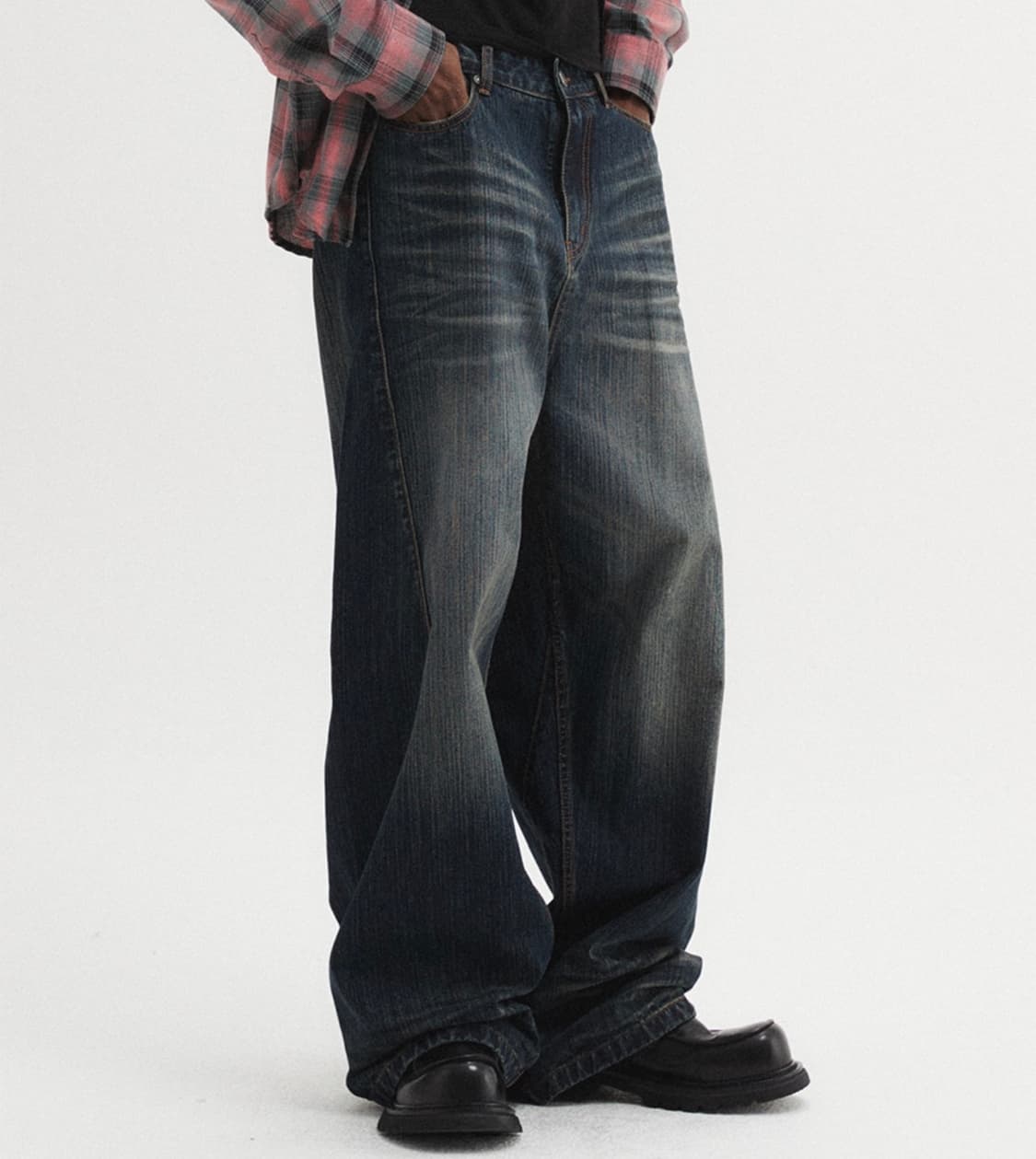 DNSR 와이드 커브드 데님 L 상품이미지1