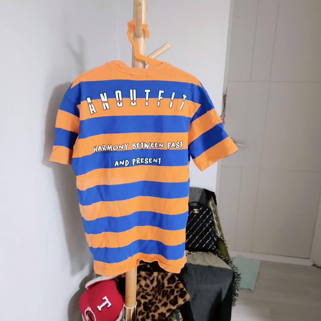 오렌지 스트라이프 티셔츠 상품이미지3