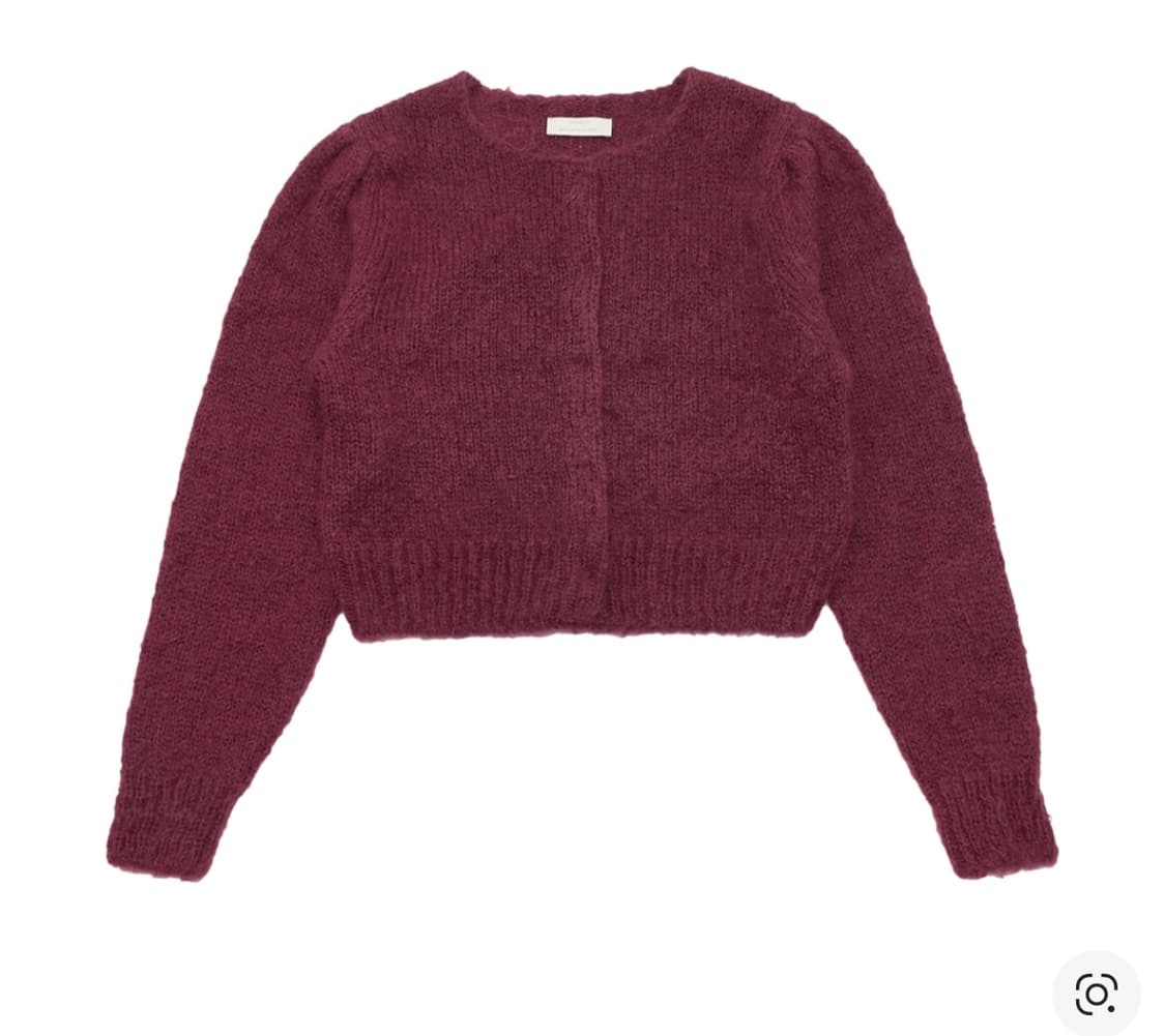 아모멘토 뉴그랜마가디건 NEW GRANDMA CARDIGAN 와인 상품이미지2