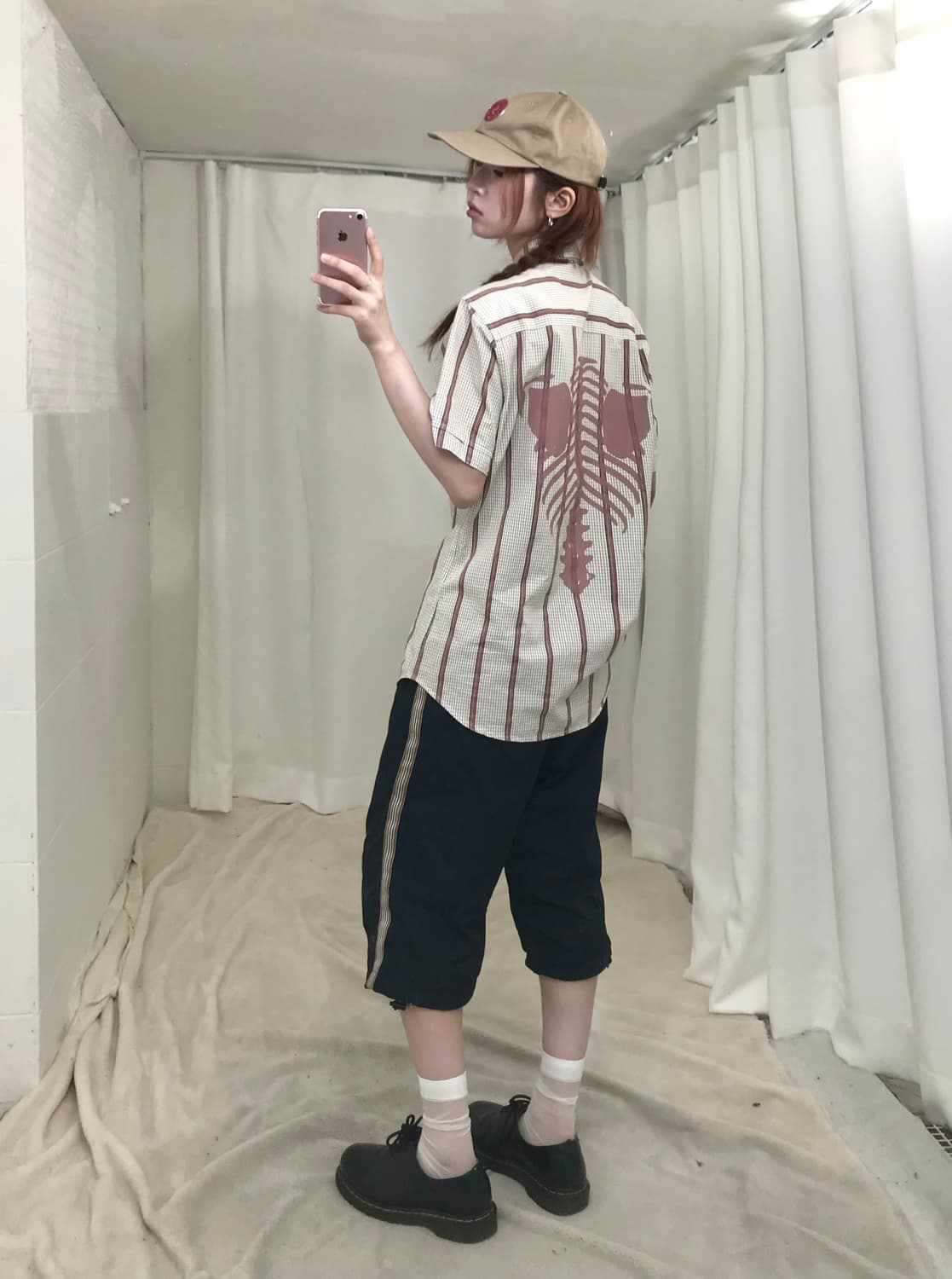 🤎 버버리 노바 체크 트랙 7부 나일론 팬츠 상품이미지2