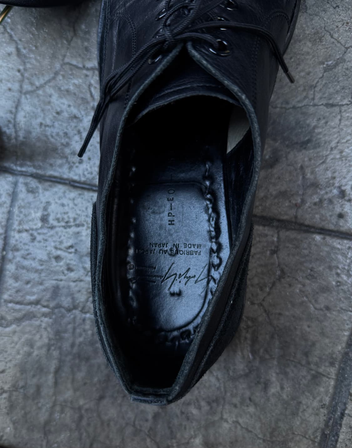 요지야마모토 뿌르옴므 레더 스웨이드 도킹 더비슈즈 상품이미지4